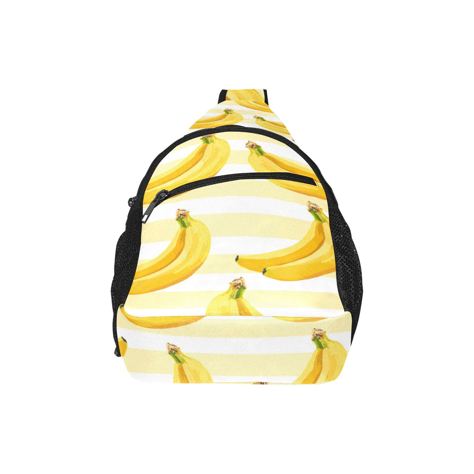 Banana pattern blackground All Over Print Chest Bag