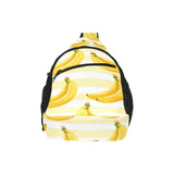 Banana pattern blackground All Over Print Chest Bag