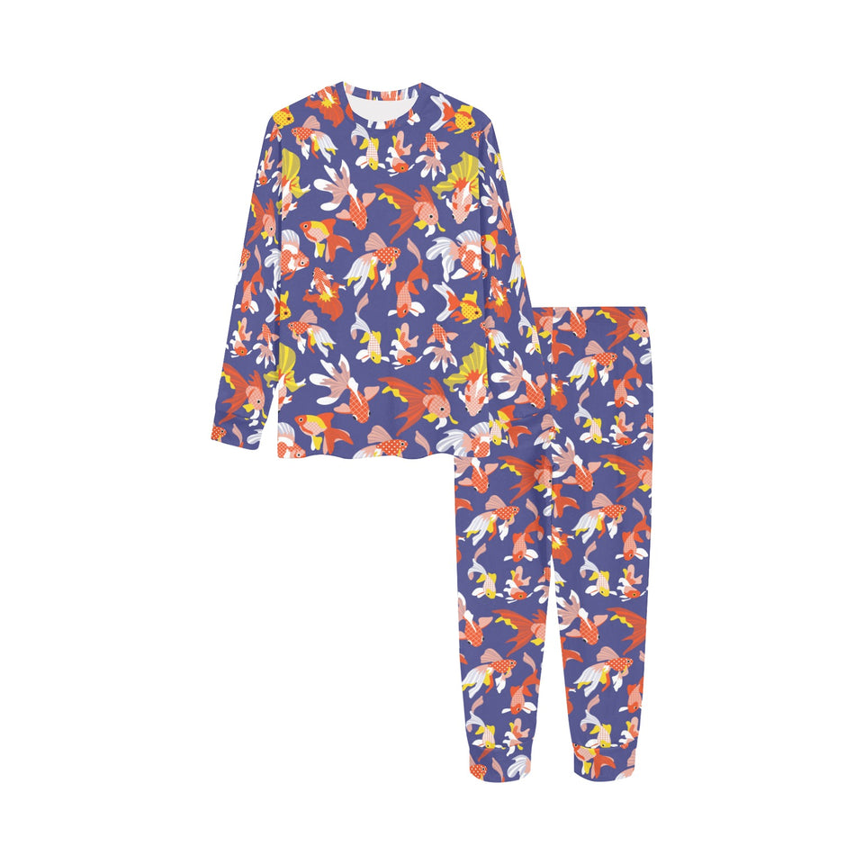 Goldfish Pattern Print Design 04 Kids' Boys' Girls' All Over Print Pajama Set