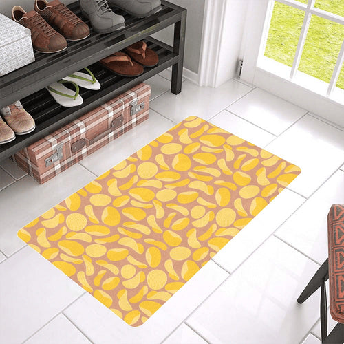 Potato Chips Pattern Print Design 01 Doormat
