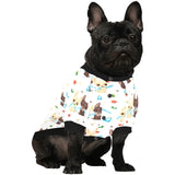 Cute Chihuahua dog pattern All Over Print Pet Dog Round Neck Fuzzy Shirt