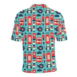 British Pattern Print Design 04 Men's All Over Print Polo Shirt