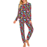 Tea pots Pattern Print Design 01 Women's All Over Print Pajama Set