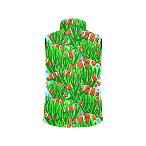 Clown Fish Pattern Print Design 01 Men's Padded Vest
