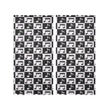 Music Notes Pattern Print Design 01 Gauze Curtain