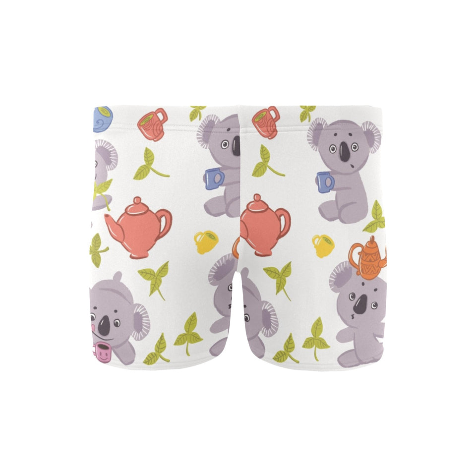 Cute koalas teapots tea Men's Swimming Trunks