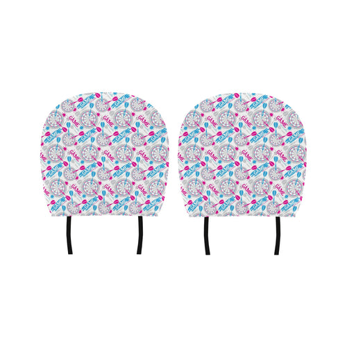 Darts Pattern Print Design 01 Car Headrest Cover