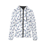 Pigeon Pattern Print Design 03 Women's Padded Hooded Jacket