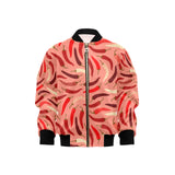 Beautiful Chili peppers pattern Kids' Boys' Girls' Bomber Jacket