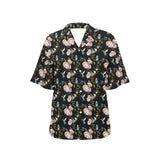 Hummingbird Pattern Print Design 03 Women's All Over Print Hawaiian Shirt