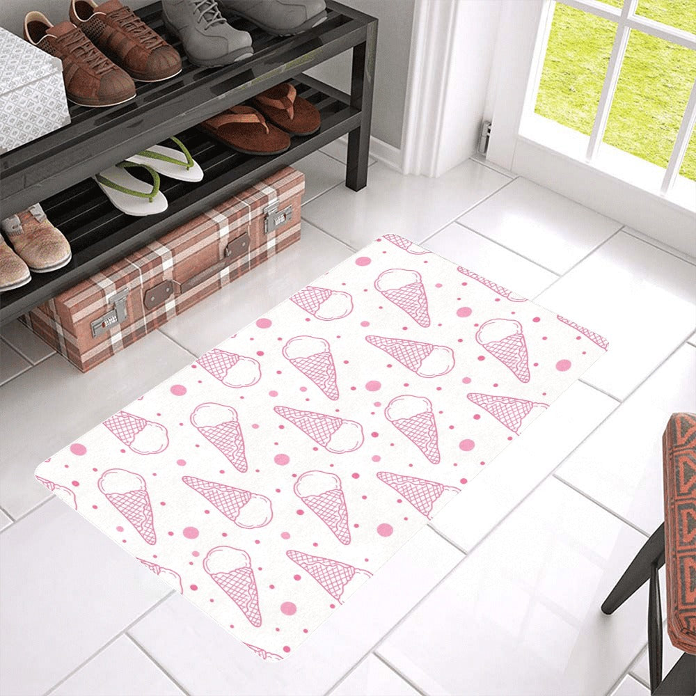 Hand drawn ice cream pattern Doormat