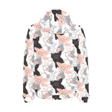 Pig Pattern Print Design 05 Men's Padded Hooded Jacket