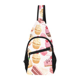 Cake cupcake sweets pattern All Over Print Chest Bag