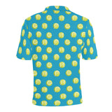 Tennis Pattern Print Design 05 Men's All Over Print Polo Shirt