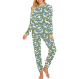 Pelican Pattern Print Design 04 Women's All Over Print Pajama Set