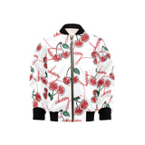 Hand drawn cherry pattern Kids' Boys' Girls' Bomber Jacket