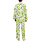 Cute frog dragonfly pattern Men's Long Pajama Set
