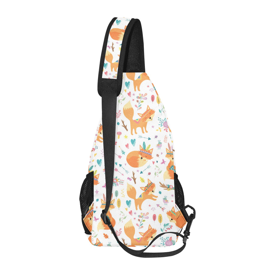 cute tribal fox pattern All Over Print Chest Bag