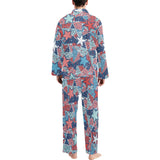 Hand drawn colorful starfish Men's Long Pajama Set