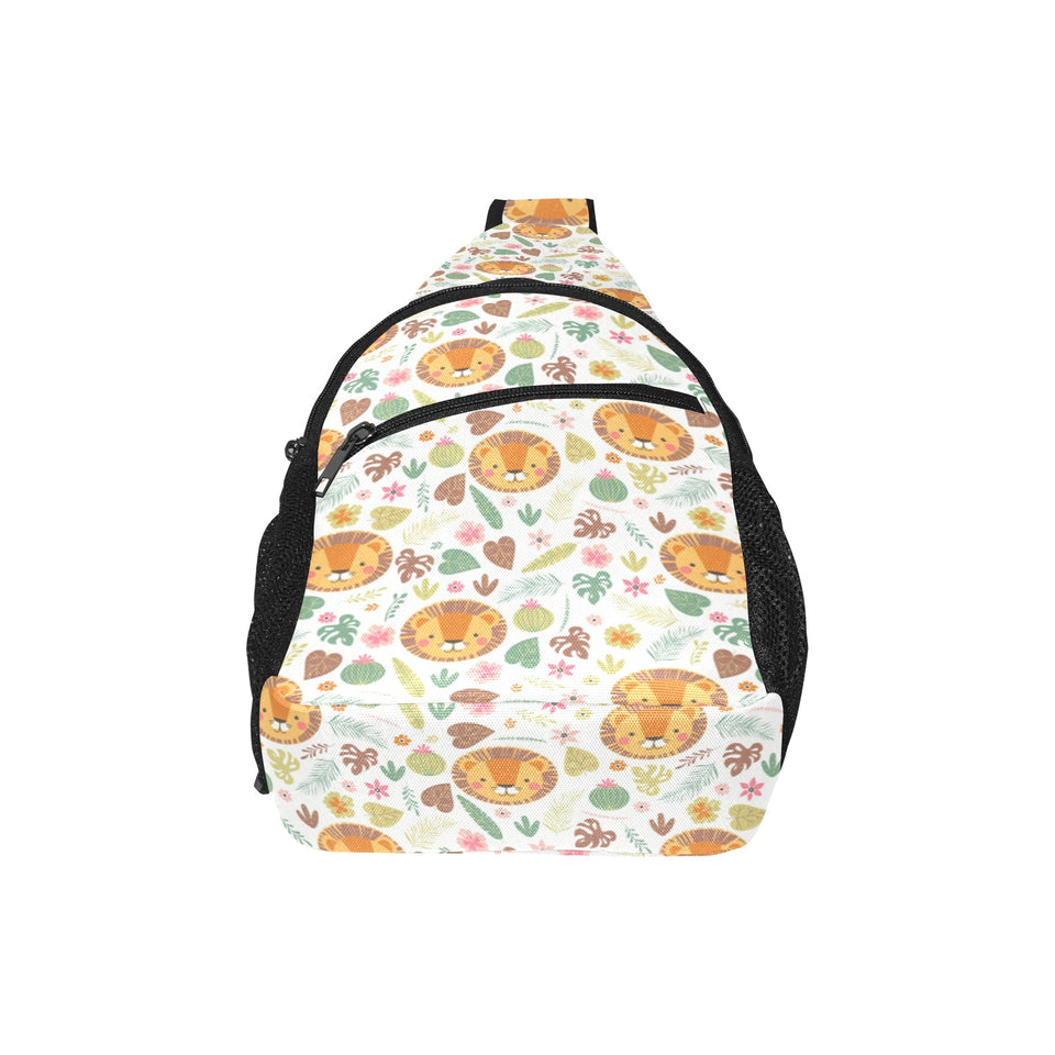 Lion Pattern Print Design 04 All Over Print Chest Bag