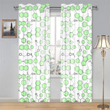 Chemistry Periodic Table Pattern Print Design 03 Gauze Curtain