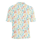 Coral Reef Pattern Print Design 02 Men's All Over Print Polo Shirt