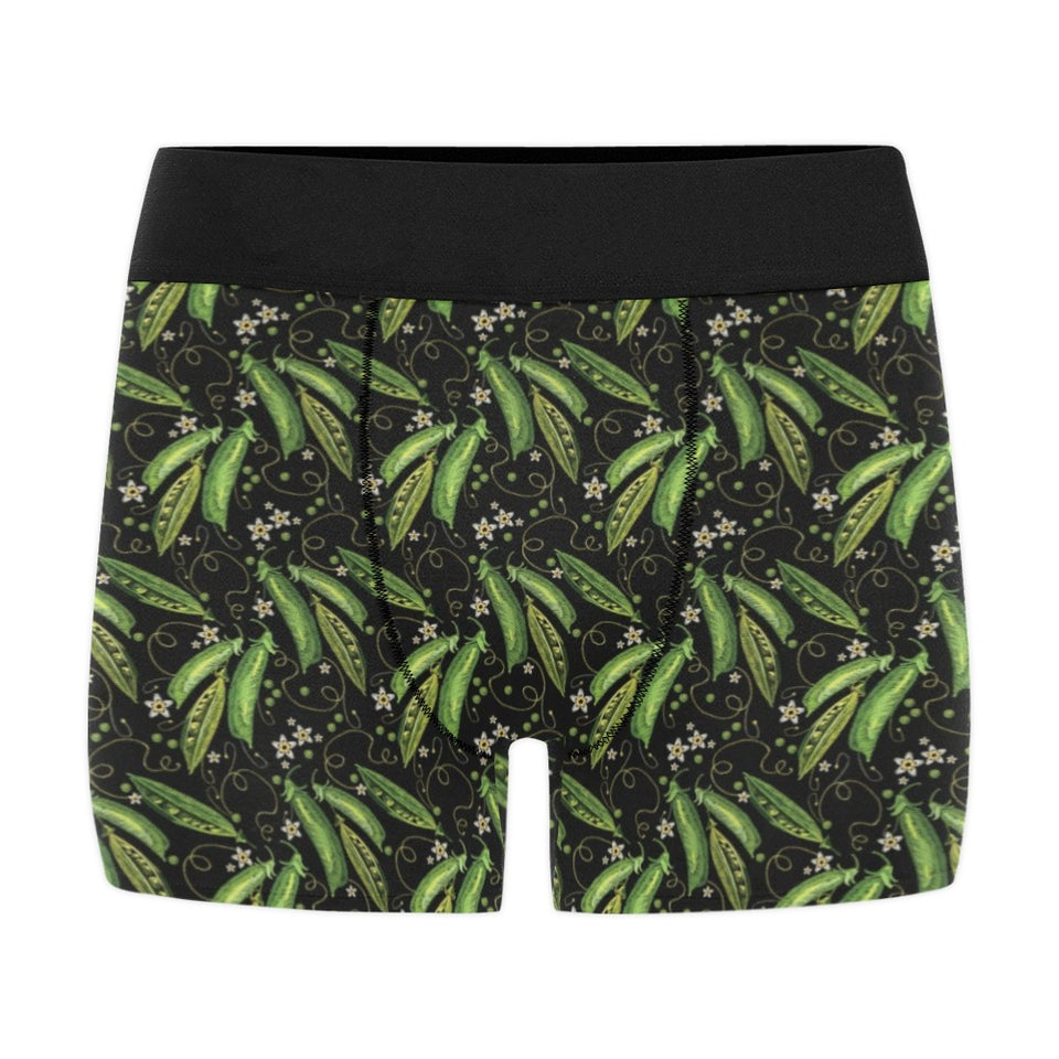 Green Peas Pattern Print Design 02 Men's All Over Print Boxer Briefs Men's Underwear