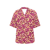 Popcorn Pattern Print Design 02 Women's All Over Print Hawaiian Shirt