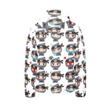 Cute ninja design pattern Kids' Boys' Girls' Padded Hooded Jacket