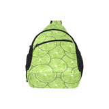 Slices of Lime pattern All Over Print Chest Bag
