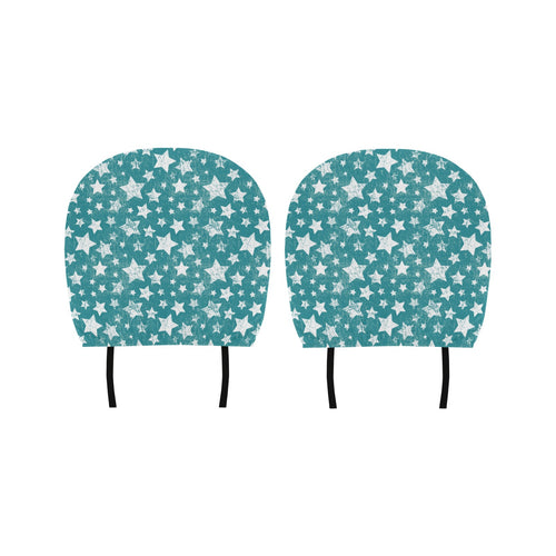 Vintage star pattern Car Headrest Cover