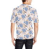 Cute peacock pattern Men's All Over Print Polo Shirt