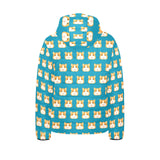 Guinea Pig Pattern Print Design 03 Kids' Boys' Girls' Padded Hooded Jacket