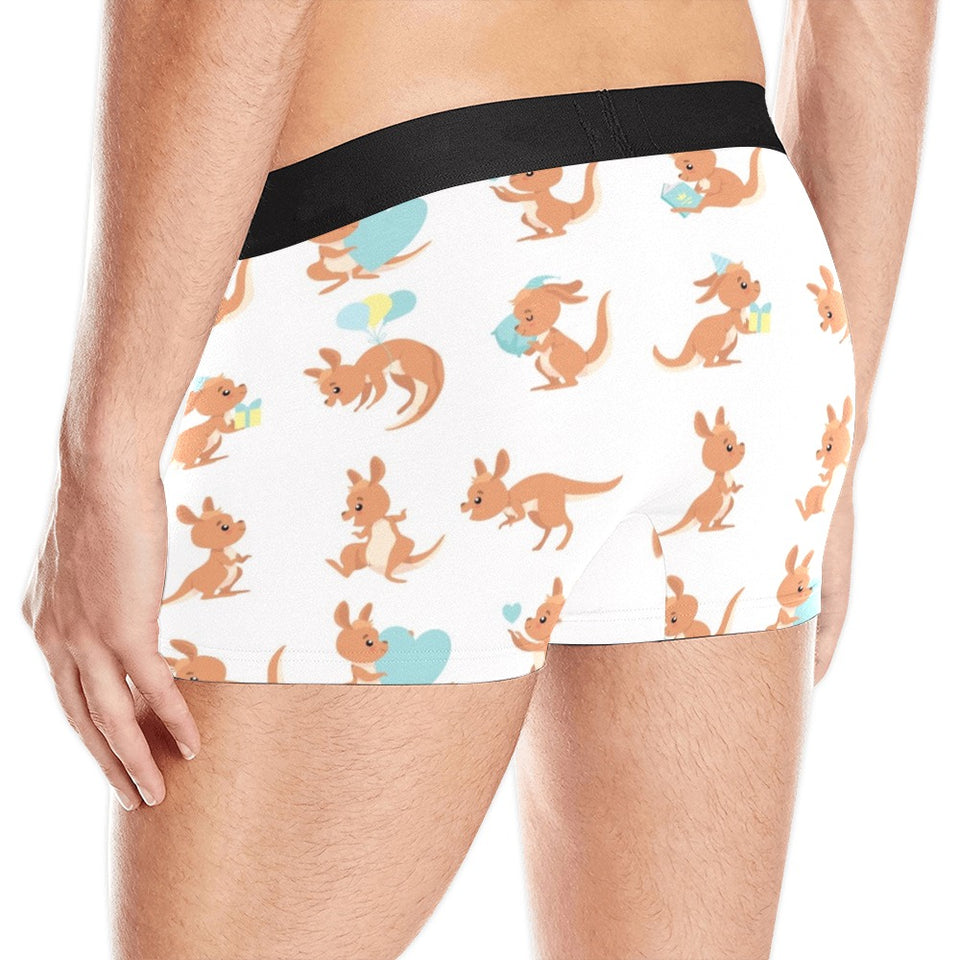 Cute Kangaroo pattern Men's All Over Print Boxer Briefs Men's Underwear