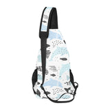 Cute dolphins Childish Style pattern All Over Print Chest Bag