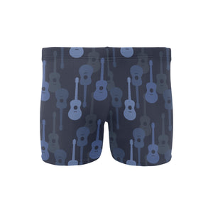 Blue Theme guitar pattern Men's Swimming Trunks