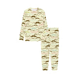 Mustache Beard Pattern Print Design 01 Kids' Boys' Girls' All Over Print Pajama Set