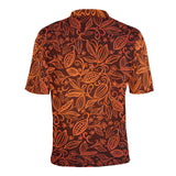 cacao beans tribal polynesian pattern Men's All Over Print Polo Shirt