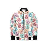 Chemistry Periodic Table Pattern Print Design 02 Kids' Boys' Girls' Bomber Jacket