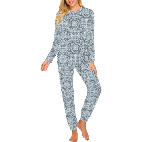 Traditional indian element pattern Women's All Over Print Pajama Set