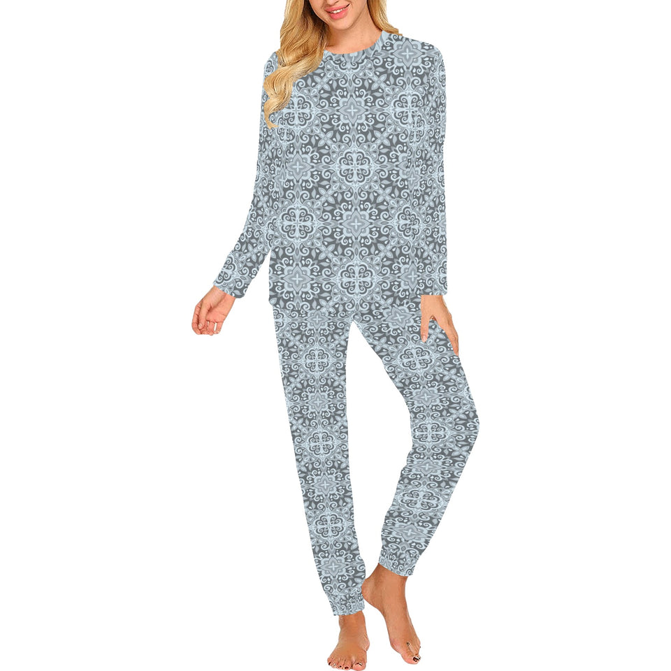 Traditional indian element pattern Women's All Over Print Pajama Set