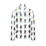 Cute ninja katana sword pattern Kids' Boys' Girls' Padded Hooded Jacket