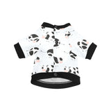Cute cows pattern All Over Print Pet Dog Round Neck Fuzzy Shirt