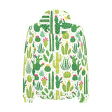 Cactus pattern copy Men's Padded Hooded Jacket