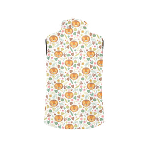Lion Pattern Print Design 04 Men's Padded Vest