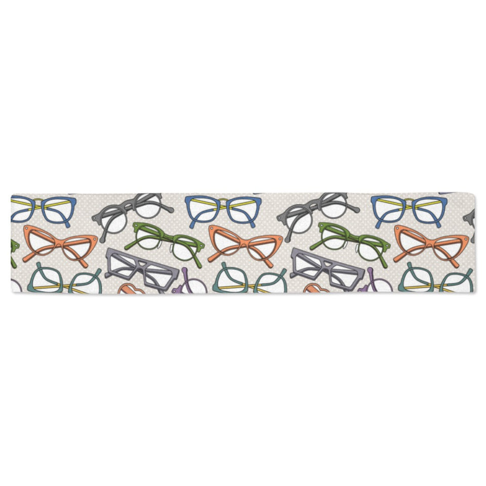 Sun Glasses Pattern Print Design 01 Table Runner