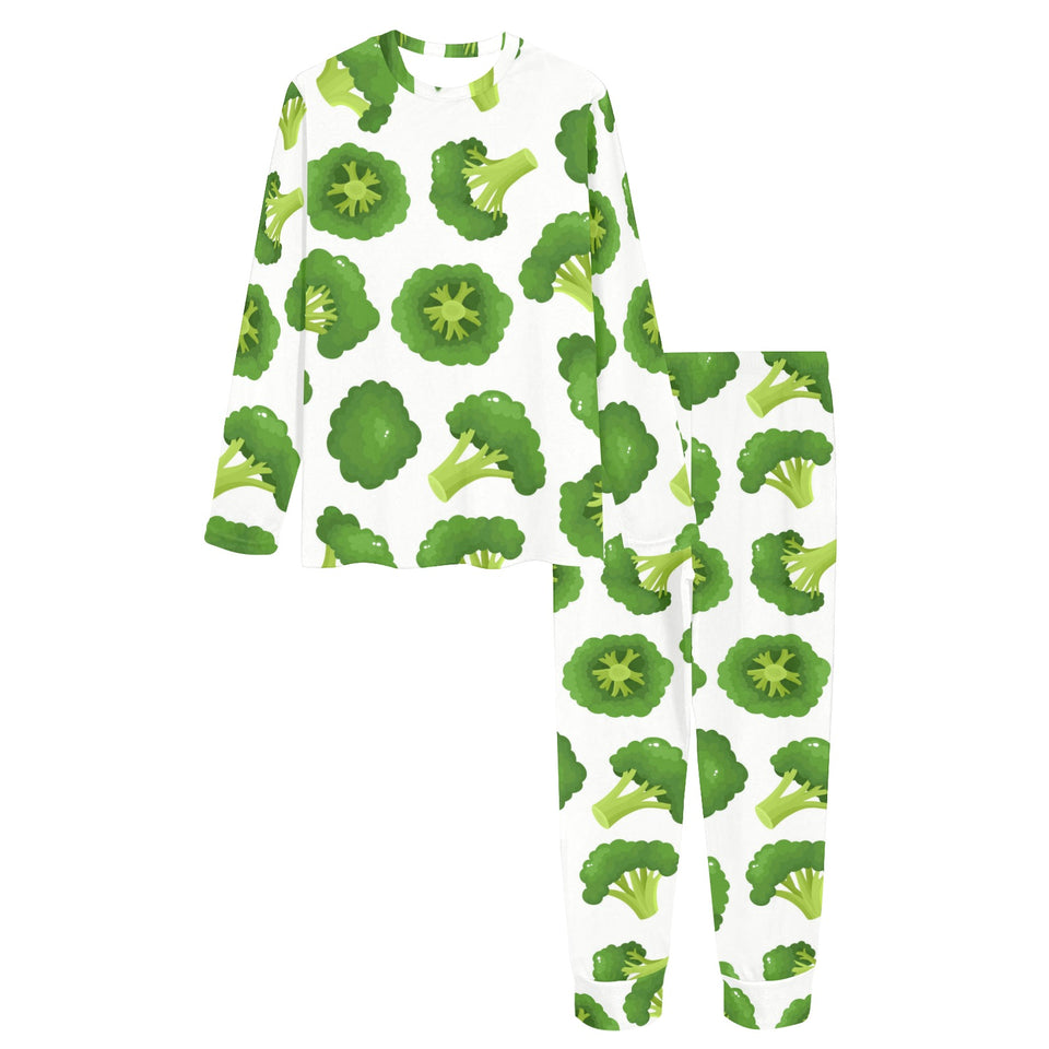 Cute broccoli pattern Women's All Over Print Pajama Set
