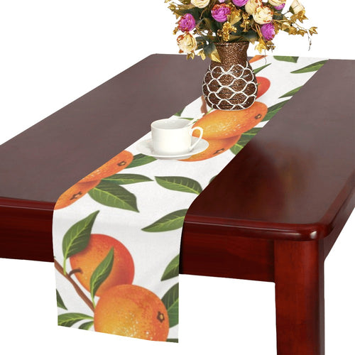 Oranges pattern background Table Runner