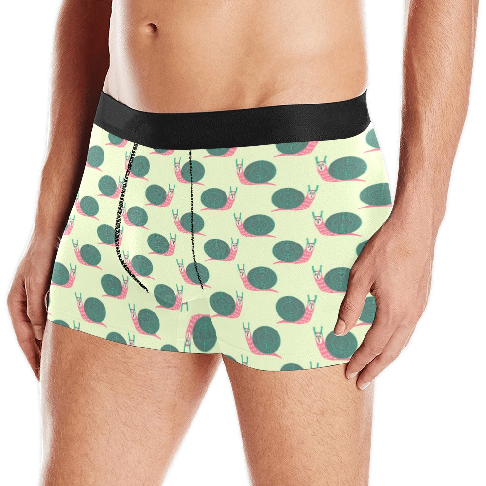 Snail Pattern Print Design 04 Men's All Over Print Boxer Briefs Men's Underwear
