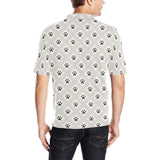 Dog Paws Pattern Print Design 03 Men's All Over Print Polo Shirt